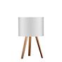 Maigrau Luca Stand Little Lampe de table chêne, naturel, huilé, abat-jour blanc