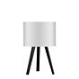 Maigrau Luca Stand Little Table Lamp oak, smoked, oiled, shade white