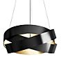 Marchetti Pura Lampada a sospensione LED nero/aspetto foglia d'oro - ø120 cm