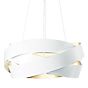 Marchetti Pura Pendant Light LED white/gold leaf look - ø120 cm