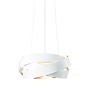Marchetti Pura, lámpara de suspensión LED blanco/mirada pan de oro - ø60 cm