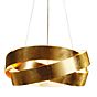 Marchetti Pura, lámpara de suspensión LED mirada pan de oro - ø120 cm