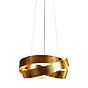 Marchetti Pura, lámpara de suspensión LED mirada pan de oro - ø60 cm