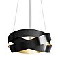 Marchetti Pura, lámpara de suspensión LED negro/mirada pan de oro - ø100 cm