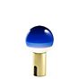 Marset Dipping Light Lampe rechargeable LED bleu/laiton