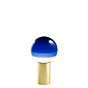 Marset Dipping Light Tischleuchte LED blau/Messing - 12,5 cm