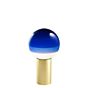 Marset Dipping Light Tischleuchte LED blau/Messing - 20 cm