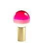 Marset Dipping Light Tischleuchte LED rosa/Messing - 30 cm