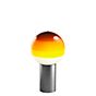 Marset Dipping Light, lámpara de sobremesa LED ámbar/grafito - 20 cm