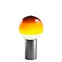 Marset Dipping Light, lámpara de sobremesa LED ámbar/grafito - 30 cm
