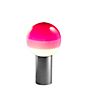 Marset Dipping Light, lámpara de sobremesa LED rosa/grafito - 30 cm