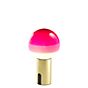 Marset Dipping Light, lámpara recargable LED rosa/latón