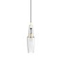 Mawa Gangkofner Pisa Pendant Light crystal transparent, cable black/brass