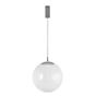 Mawa Glaskugelleuchte LED klar/ grå metallic - 40 cm