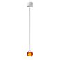 Oligo Balino Lampada a sospensione 1 fuoco LED - regolabile in altezza in modo invisibile rosone cromo - testa arancione
