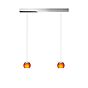 Oligo Balino Pendelleuchte 2-flammig LED chrom/orange