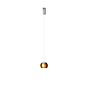 Oligo Balino, lámpara de suspensión 1 foco LED cromo mate/dorado