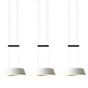 Oligo Glance Pendant Light LED 3 lamps white matt