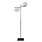 Oluce Alba Floor Lamp with 2 lamps bronze/opal glass glossy