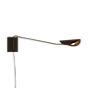 Oluce Plume, lámpara de pared bronce, 160 cm