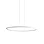 Panzeri Brooklyn Round, lámpara de suspensión 360° LED blanco - ø100 cm