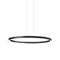 Panzeri Brooklyn Round, lámpara de suspensión 360° LED negro - ø100 cm