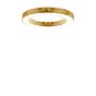 Panzeri Silver Ring Ceiling Light LED gold, 78 cm