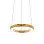 Panzeri Silver Ring Pendant Light LED gold, 78 cm