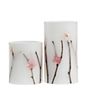 Pauleen Shiny Blossom LED Candle white/flowers - set of 2