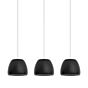 Rotaliana Pomi Pendant Light 3 lamps black matt/cable black