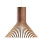 Secto Design Puncto 4203 Pendel walnuss, fineret/tekstilkabel hvid