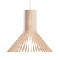 Secto Design Puncto 4203, lámpara de suspensión abedul, natural/cable textil blanco
