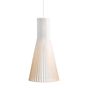 Secto Design Secto 4200, lámpara de suspensión blanco, laminado/ cable textil blanco , Venta de almacén, nuevo, embalaje original