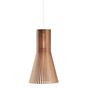 Secto Design Secto 4201 Hanglamp walnoot - fineer/ textielkabel wit