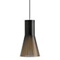 Secto Design Secto 4201 Lampada a sospensione nero, laminato/ cavo tessile nero