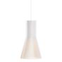 Secto Design Secto 4201, lámpara de suspensión blanco, laminado/ cable textil blanco