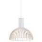 Secto Design Victo 4251, lámpara de suspensión blanco, laminado/ cable textil blanco