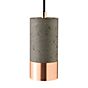 Sigor Upset Concrete Hanglamp betonnen donker/ring koper