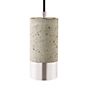 Sigor Upset Concrete lámpara de suspensión halógena luz de hormigón/anillo plateado
