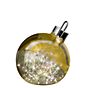 Sompex Ornament Gulvlampe LED glas guld, ø30 cm, til batteri , udgående vare