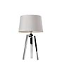 Sompex Triolo Table Lamp white/polished stainless steel