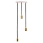 Tala Triple Hanglamp wit - messing