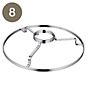 Tecnolumen Spare parts for Wagenfeld WA 23 SW Table Lamp No. 8, glass support ring nickel