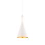 Tom Dixon Beat Tall Pendelleuchte LED weiß/Messing