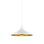 Tom Dixon Beat Wide Hanglamp LED wit/messing