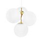 Tom Dixon Globe Lustre LED opale/doré