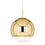 Tom Dixon Mirror Ball Suspension LED doré - ø40 cm
