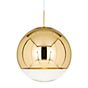 Tom Dixon Mirror Ball Suspension LED doré - ø50 cm