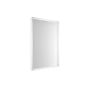 Top Light Lumen Light Miroir LED blanc mat, White Edition, H.80 x L.60 cm