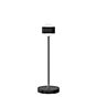 Top Light Puk! 80 Eye Avantgarde Lampe de table LED noir mat/chrome - lentille mat
